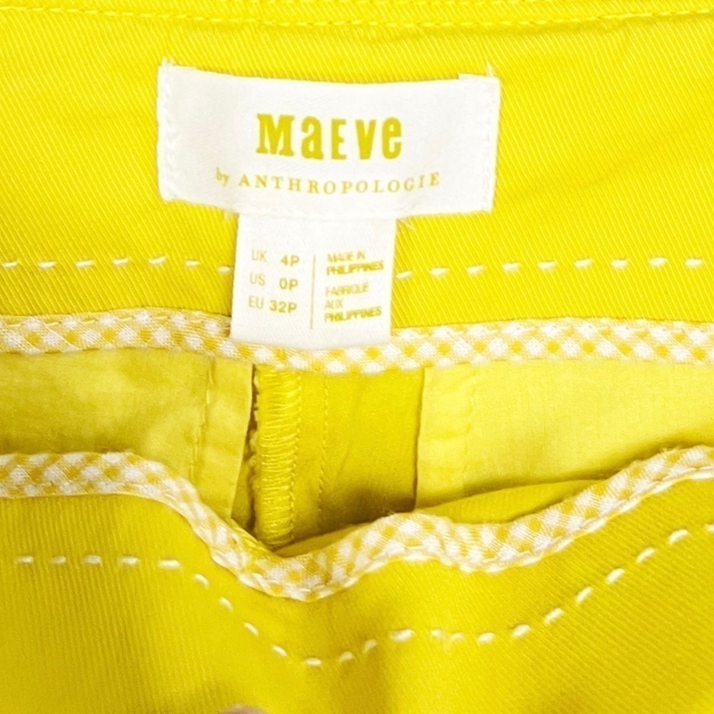 NWT Anthropologie Maeve Tennis Skort Skirted Shorts Yellow - Picture 5 of 8